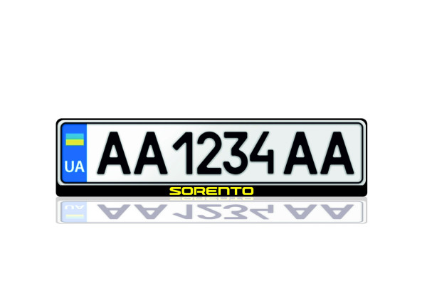 License Plate Frame for KIA Sorento III 2015-2020 (Europe type)