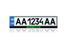 License Plate Frame for KIA Sorento IV 2020+ (Europe type)