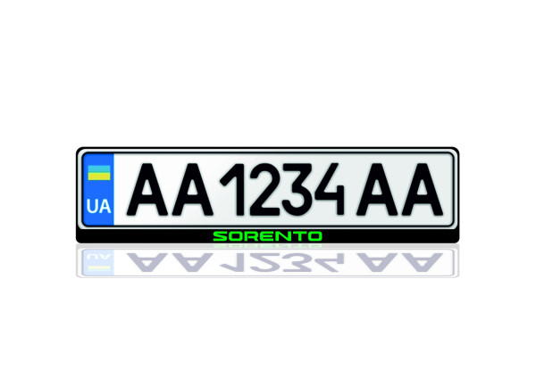 License Plate Frame for KIA Sorento IV 2020+ (Europe type)