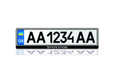 License Plate Frame for KIA Sportage IV (Europe type)