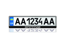 License Plate Frame for KIA Sportage V (Europe type)