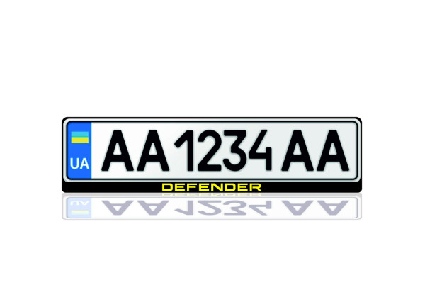 License Plate Frame for Land Rover Defender II 2019+ (Europe type)