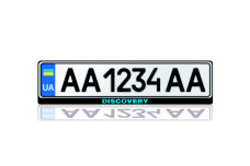 License Plate Frame for Land Rover Discovery III 2004-2009 (Europe type)