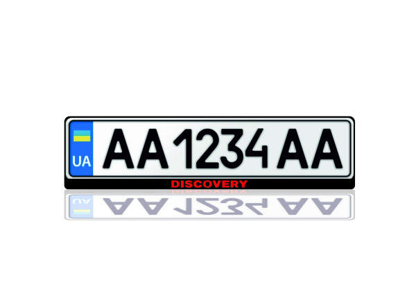 License Plate Frame for Land Rover Discovery IV 2009-2016 (Europe type)