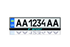 License Plate Frame for Lexus F Sport (Europe type)