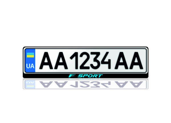License Plate Frame for Lexus F Sport (Europe type)