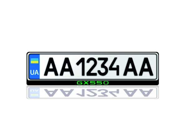 License Plate Frame for Lexus GX III 2024+ with logo GX550 (Europe type)