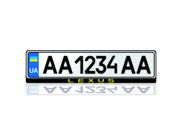 License Plate Frame for Lexus Var.2 (Europe type)