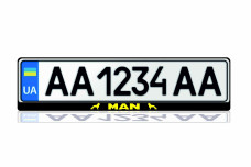 License Plate Frame MAN (Europe type)