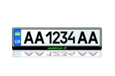 License Plate Frame for Mazda 3 III 2013-2019 (Europe type)