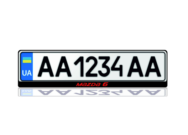 License Plate Frame for Mazda 6 III 2012+ (Europe type) License Plate Frame for Mazda 6 III 2012+ (Europe type)