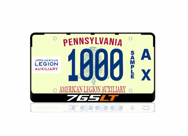 License Plate Frame McLaren 765LT (USA type)