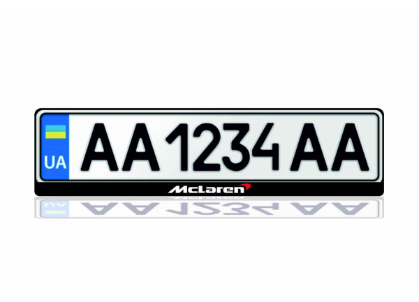 License Plate Frame McLaren (Europe type)