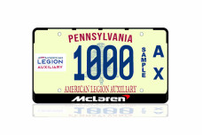 License Plate Frame McLaren (USA type)