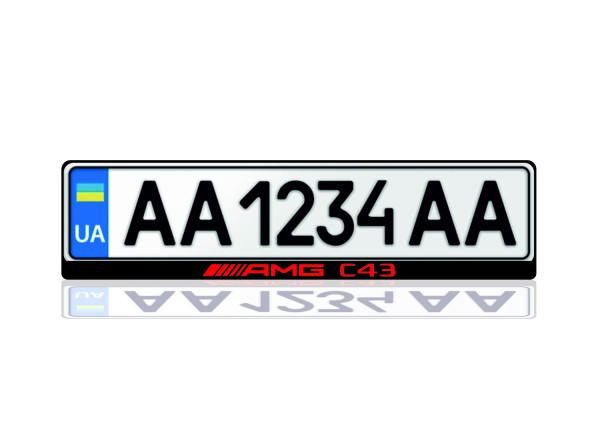 License Plate Frame for AMG C43 (Europe type)