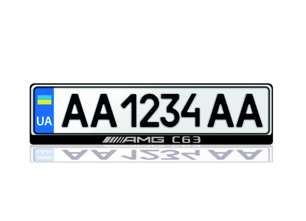 License Plate Frame for AMG C63 (Europe type)