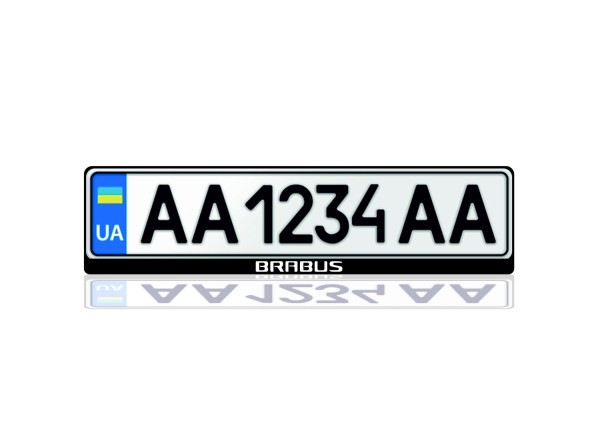 License Plate Frame for Brabus Var.2 (Europe type)