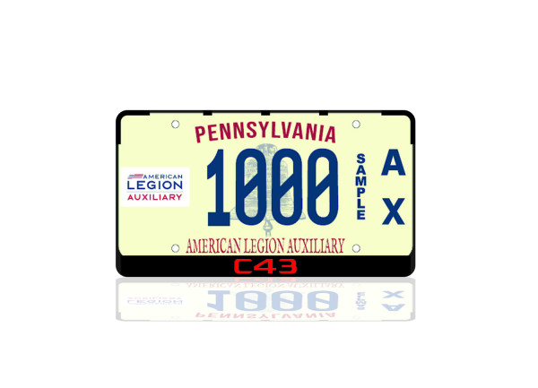 License Plate Frame for Mercedes C43 (USA type)