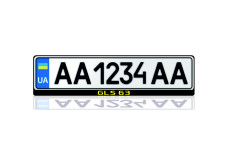 License Plate Frame for Mercedes GLS63 (Europe type)