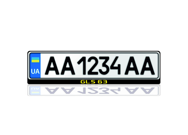 License Plate Frame for Mercedes GLS63 (Europe type)