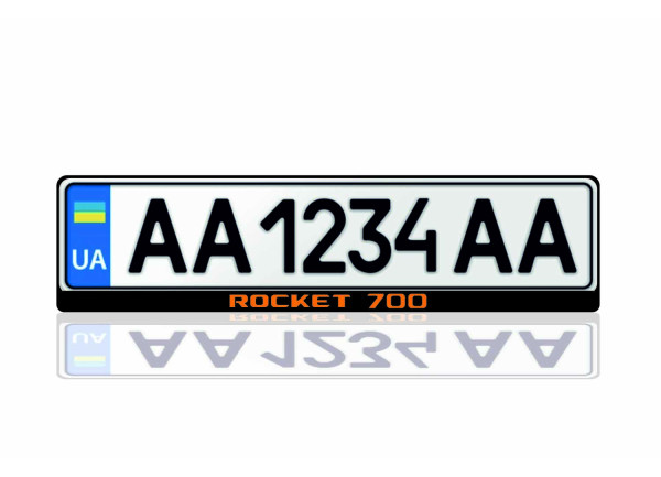 License Plate Frame for Rocket 700 (Europe type)
