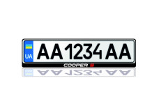 License Plate Frame for Mini Cooper S Var.1 (Europe type)
