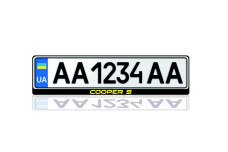 License Plate Frame for Mini Cooper S Var.2 (Europe type)