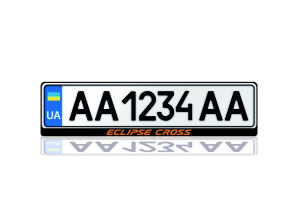 License Plate Frame for Mitsubishi Eclipse Cross 2018+ (Europe type)