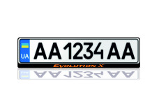 License Plate Frame for Mitsubishi Lancer Evolution X 2007-2015 (Europe type)