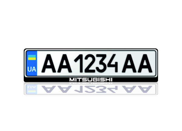 License Plate Frame for Mitsubishi (Europe type)