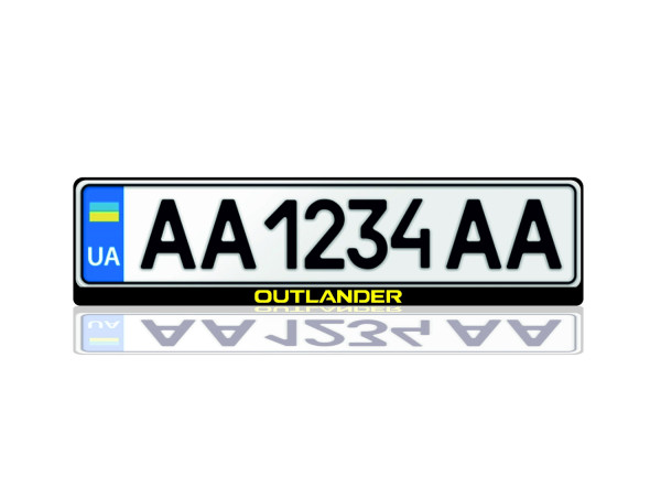 License Plate Frame for Mitsubishi Outlander IV 2021+ (Europe type)