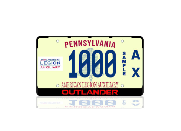 License Plate Frame for Mitsubishi Outlander IV 2021+ (USA type)