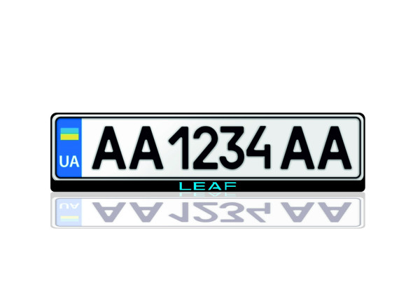 License Plate Frame for Nissan Leaf (Europe type)