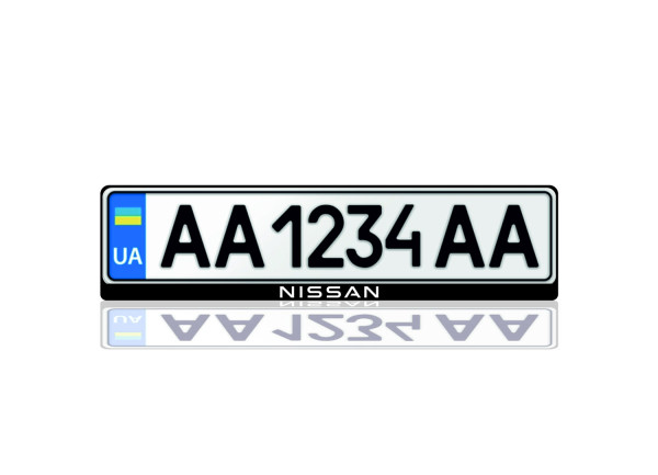 License Plate Frame for Nissan Var. 1 (Europe type)