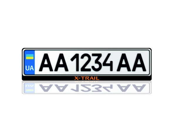 License Plate Frame for Nissan X-Trail Var.1 (Europe type) License Plate Frame for Nissan X-Trail Var.1 (Europe type)