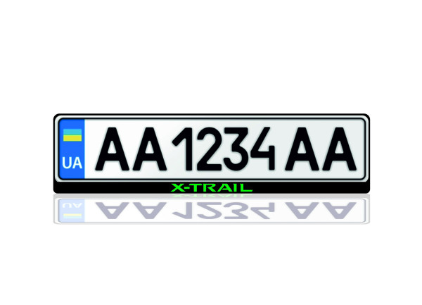 License Plate Frame for Nissan X-Trail Var.2 (Europe type)