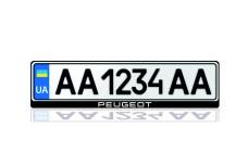 License Plate Frame for Peugeot Var.1 (Europe type)