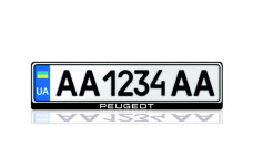 License Plate Frame for Peugeot Var.2 (Europe type)