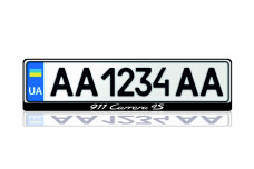 License Plate Frame for 911 Carrera 4S (Europe type)
