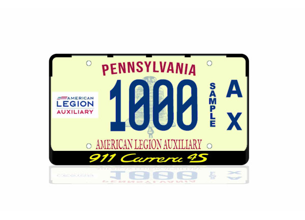 License Plate Frame for 911 Carrera 4S (USA type)