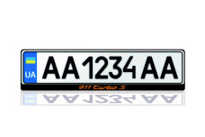 License Plate Frame for 911 Turbo S (Europe type)