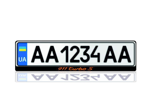License Plate Frame for 911 Turbo S (Europe type)