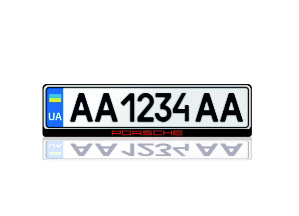 License Plate Frame for Porsche (Europe type)