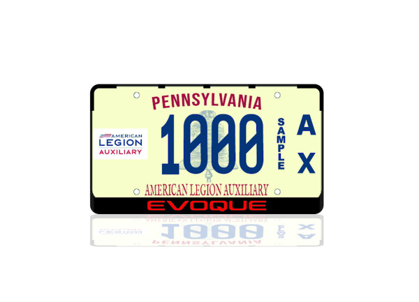 License Plate Frame for Evoque (USA type)