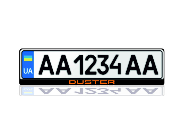 License Plate Frame for Renault Duster I 2010-2018 (Europe type)
