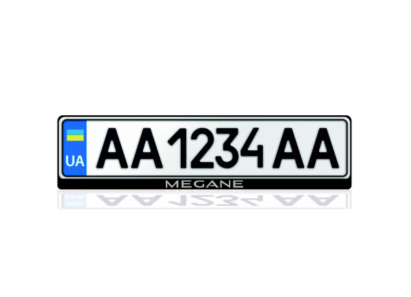 License Plate Frame for Renault Megane IV 2015+ (Europe type)