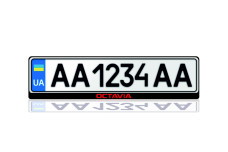 License Plate Frame for Skoda Octavia III (A7) 2013-2020 (Europe type)
