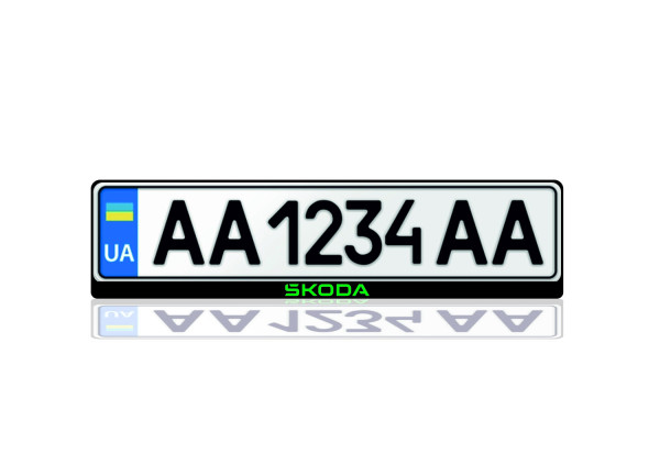 License Plate Frame for Skoda Var.1 (Europe type)