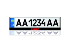 License Plate Frame for Skoda Var.2 (Europe type)