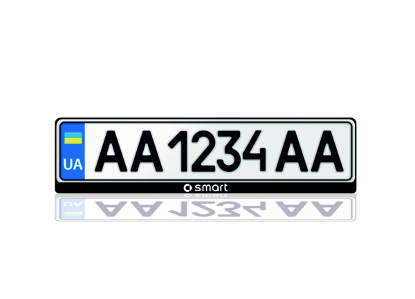 License Plate Frame for Smart (Europe type)